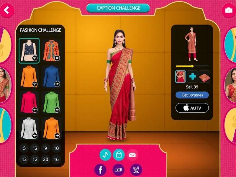 Avakin Chic Trend Pioneer gameplay screenshot showing fashion customization